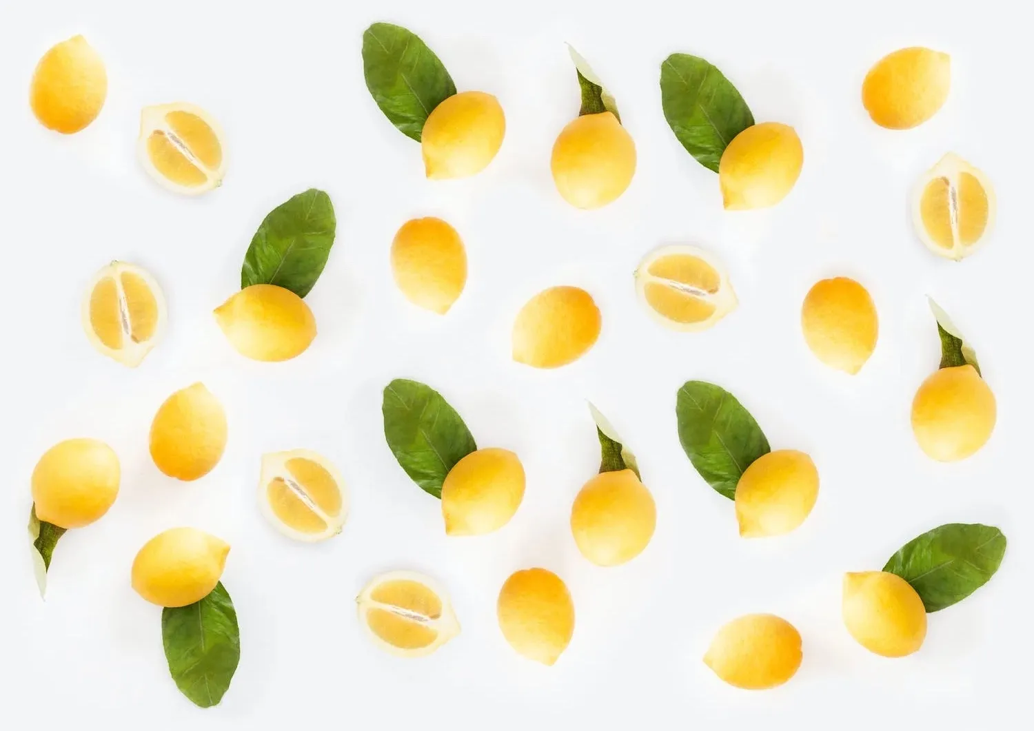 lemons on white table