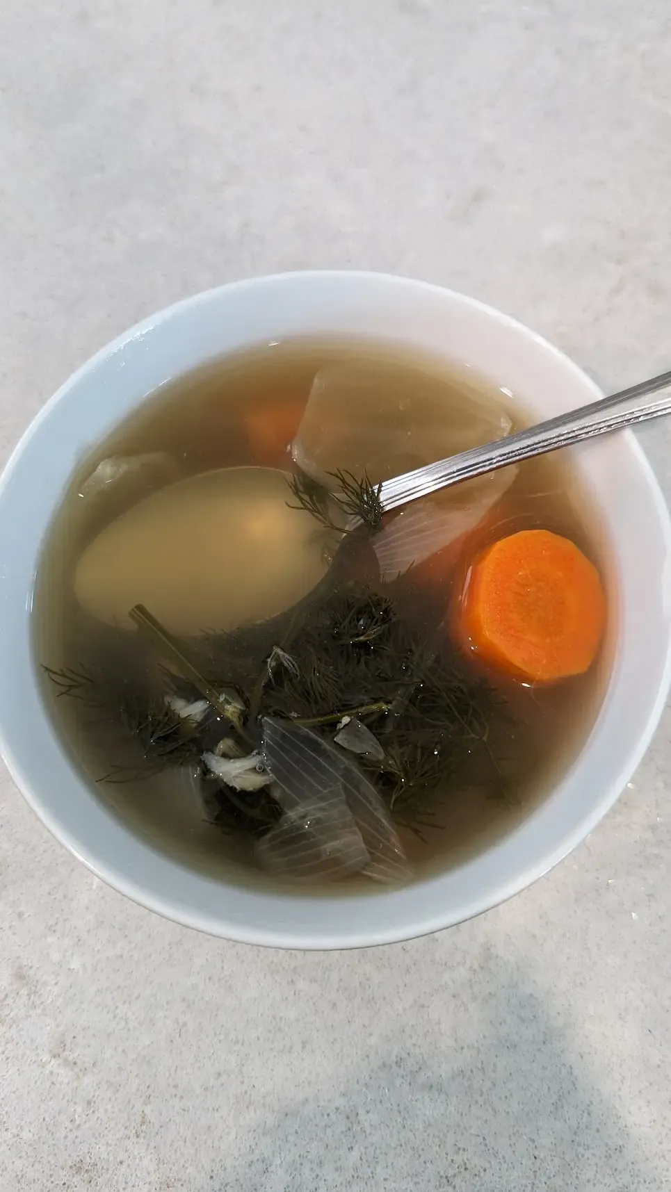 fish broth after fasting